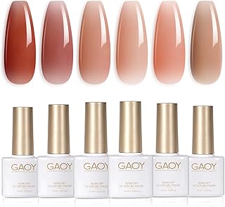 Lot de 6 vernis à ongles gel goi essie jelly comprenant un ensemble