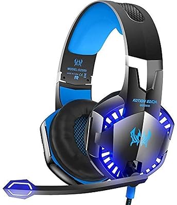 Casque de jeu stéréo casque supra-auriculaire avec micro pour ordinateur portable