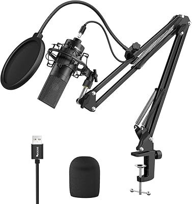 Microphone usb d'enregistrement professionnel vivien k780 factory avec perche