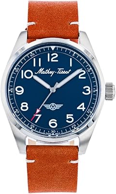 Montre à quartz suisse heritage mtwg5001101 pour homme marron 21 mm