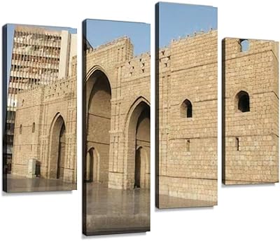 Tableau mural imprimé sur toile en arabie saoudite, impression numérique avec cadre abstrait