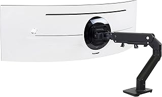 Bras pour écran simple ultra large ergotron hx avec axe hd, technologie cf