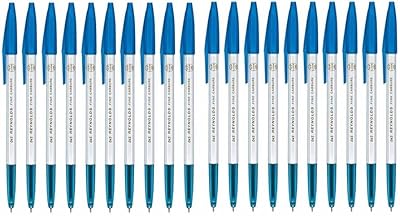Stylo plume reynolds bleu 045 0,45 mm (paquet de 20) - stylo bleu