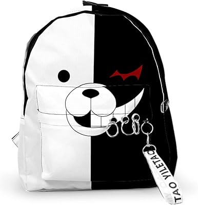3d comic danganronpa : sac à dos de voyage pour ordinateur portable ours noir et blanc pour garçons. Diaytar : Parce que bien acheter, c'est économiser