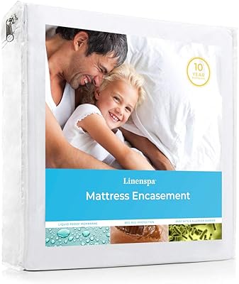 Housse de matelas linenspa queen housse zippée imperméable queen