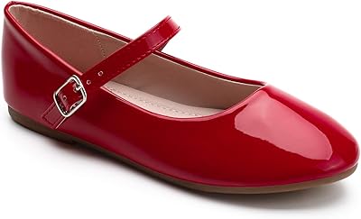 Ballerines plates à enfiler trary pour petites filles avec nœud en ruban