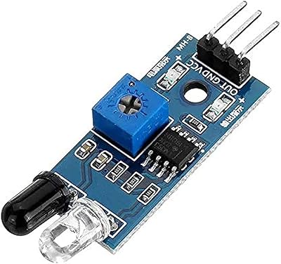 Andoer 5 pièces capteur infrarouge module d'évitement d'obstacles carte intelligente pour voiture robot