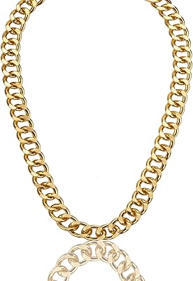 Chaîne pendentif en or avec signe dollar, collier chaîne hip hop plaqué or