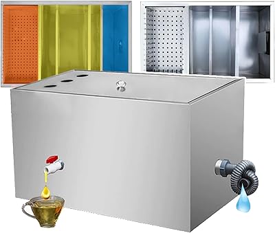 Piège à graisse commercial, pièges à graisse pour restaurant sous évier, 24"l x