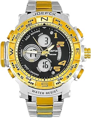 Montre de sport analogique numérique pour homme | double affichage à