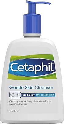 Nettoyant visage hydratant doux cetaphil pour peaux sèches et sensibles, 473 ml