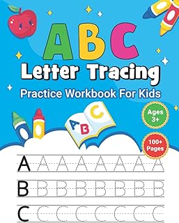 Cahier d'exercices de traçage des lettres abc pour les enfants : apprenez l'alphabet