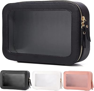 Trousse de toilette de voyage transparente, trousse de maquillage de voyage, trousse de toilette imperméable transparente, trousses de toilette de voyage, trousses de toilette pour femmes et hommes, noir. Un océan de bonnes affaires sur Diaytar Sénégal