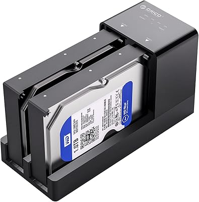 Boîtier de disque dur externe orico usb 3.0 vers sata double baie