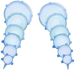 Couvercles extensibles en silicone paquet de 12 couvercles durables et réutilisables silicone