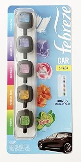 Désodorisant pour voiture febreze, lot de 5 clips, parfum original tian fresh island