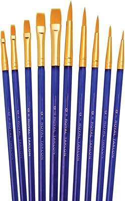 Ensemble de pinceaux royal brush super value, golden taklon, shaders & rounds