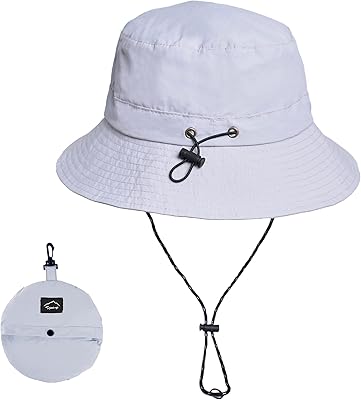 Chapeau de soleil de pêcheur pliable à large bord pour hommes et femmes