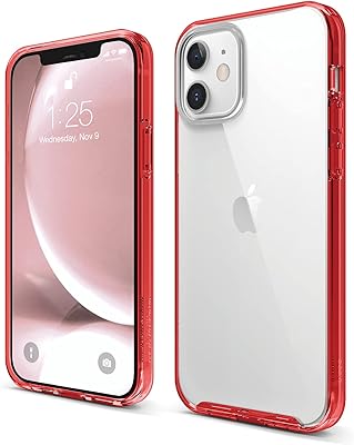 Coque hybride elago pour iphone 12 pro 6,1 pouces, rouge, es12hb61-rd