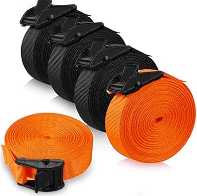 Sangles d'arrimage réglables 5 pièces : à boucle came robustes avancées pour bagages