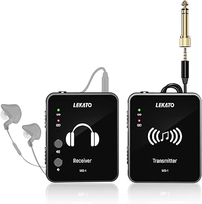 Système de surveillance auriculaire sans fil licato ms-1, système iem 2,4 g