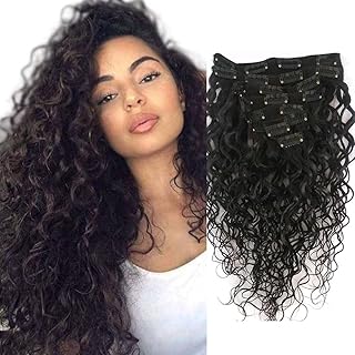 Extensions de cheveux humains brésiliens ondulés remy doreen pour femme 8 pièces 20