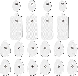Tens unit pads de remplacement, 20 pièces tens unit électrodes avec connecteur standard