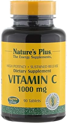 Comprimés de vitamine c nature's plus pour unisexe - taille 90 comprimés