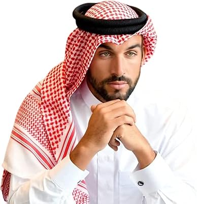 Foulard islamique pour hommes shemagh palestine, foulard arabe sheikh pour garçons - plus