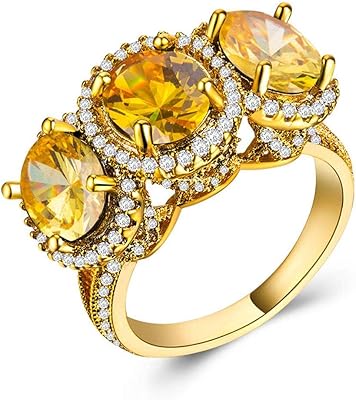 Bague femme en or 18 carats sertie de zircon de si harhoden