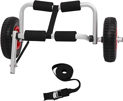 Chariot pliant léger et portable moreliane pour canoë, kayak et canoë avec roues