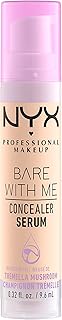 Nyx professional makeup bare with me sérum anti-cernes, naturel, couvrance moyenne, léger, 9,6