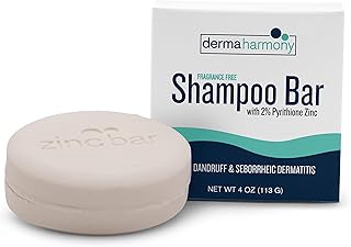 Dermaharmony 2% pyrithione zinc shampoing en barre pour pellicules et dermatite séborrhéique