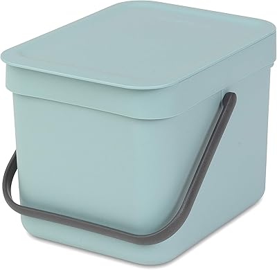 Poubelle brabantia sort & go 109645, 6 l/1,6 gallon, vert menthe
