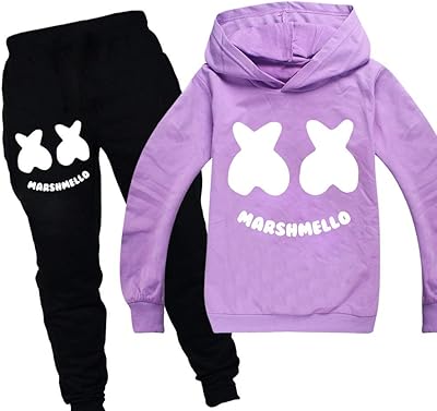 36 style dj marshmello enfants hauts à capuche manteau adolescent pantalon fortnite ensembles