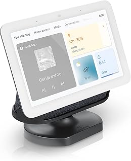 Support réglable waserstein pour google nest hub (2e génération) - conçu pour google