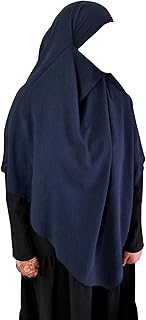 Hijab triangle long de yaqeen khimar pour musulmanes, une pièce en tissu crêpe