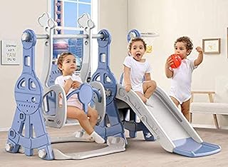 Rainbow toys petit ensemble de jouets en plastique multifonctionnel pour jeunes enfants, bleu
