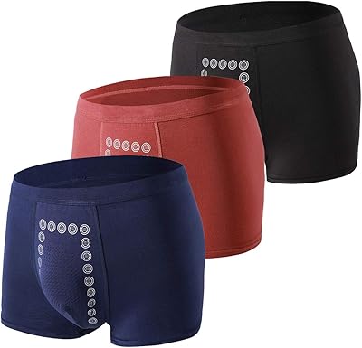 Lot de 3 boxers antibactériens doux et respirants en coton modal pour hommes