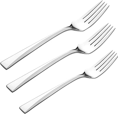 Ensemble de 3 fourchettes à dîner rapex en acier inoxydable, ensemble de fourchettes