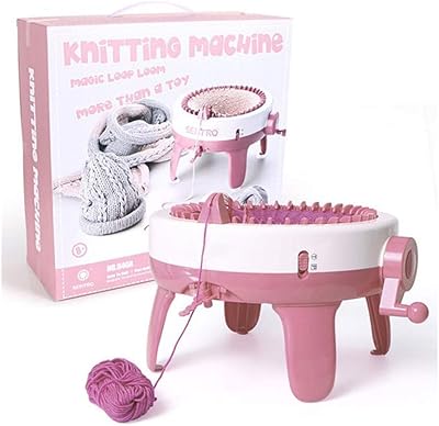 Machine à tricoter en laine avec options de tissage plat et circulaire