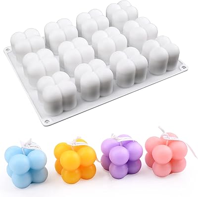 Moules à bougies bulles 3d spark skies moules en silicone 12 cavités
