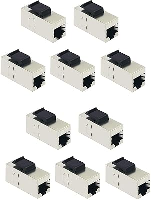 Extension ethernet keystone d-curve® cat6, câble réseau blindé rj45 femelle à femelle
