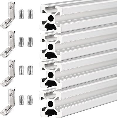 Kit de tiges d'extrusion en aluminium, 4 tiges linéaires anodisées standard européennes, support métallique carré à fente en t 2020 avec support intérieur en forme de l pour pièces d'imprimante 3d et cnc (15,74")(400 mm) – Photo produit Dakar Sénégal – Livraison rapide Kit de tiges d'extrusion en aluminium, 4 tiges linéaires anodisées standard européennes, support métallique carré à fente en t 2020 avec support intérieur en forme de l pour pièces d'imprimante 3d et cnc (15,74")(400 mm). Diaytar : Le e-commerce qui respecte votre budget