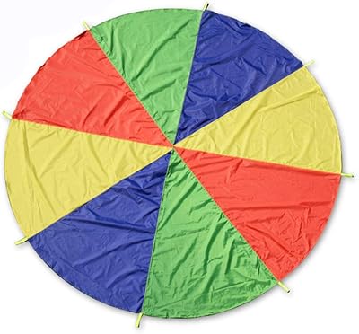 Jouet de parachute homoyo avec poignées arc-en-ciel pour enfants, jouet de tente