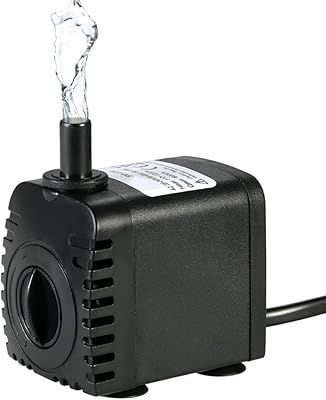 Pompe à eau submersible lixada 600l/h 8w pour aquarium, fontaine, étang, jardin hydroponique