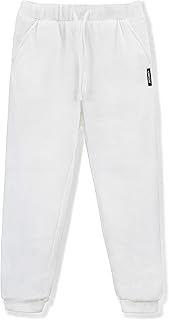 Pantalon de sport en laine douce pour enfants avec taille élastique pour garçons