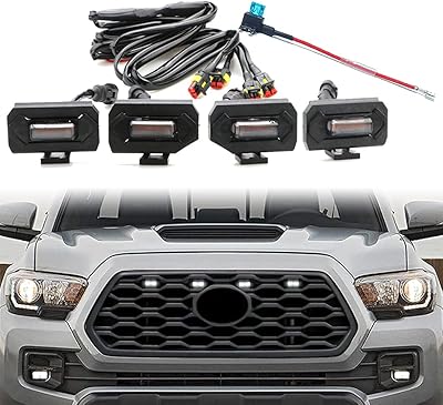 4 pièces de feux de calandre oem tacoma 2020 2021, y compris