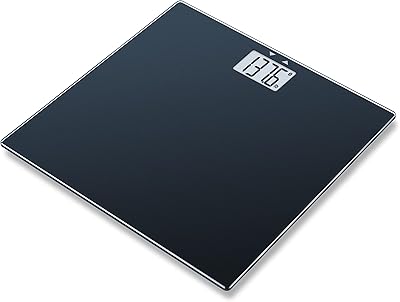 Pèse-personne bluetooth en verre gs435b beurer pour poids corporel avec mesure de la composition