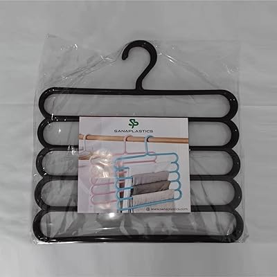 Cintre multicouche en plastique durable et polyvalent organisateur de placard pour pantalons